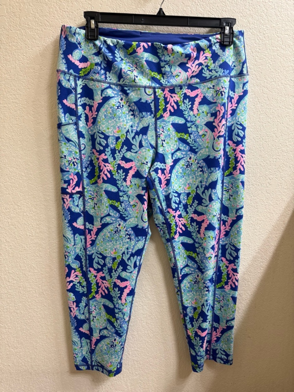 Lilly Pulitzer Luxletic Blue Floral Athletic Leggings
